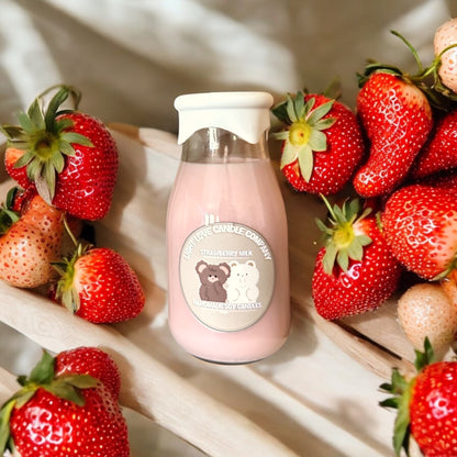 Strawberry Milk Candle Jar