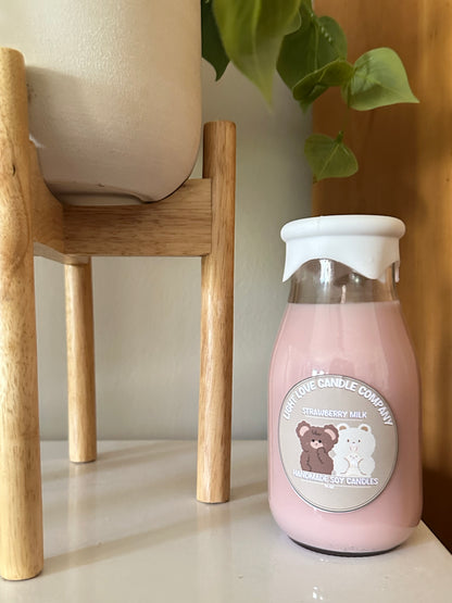 Strawberry Milk Candle Jar